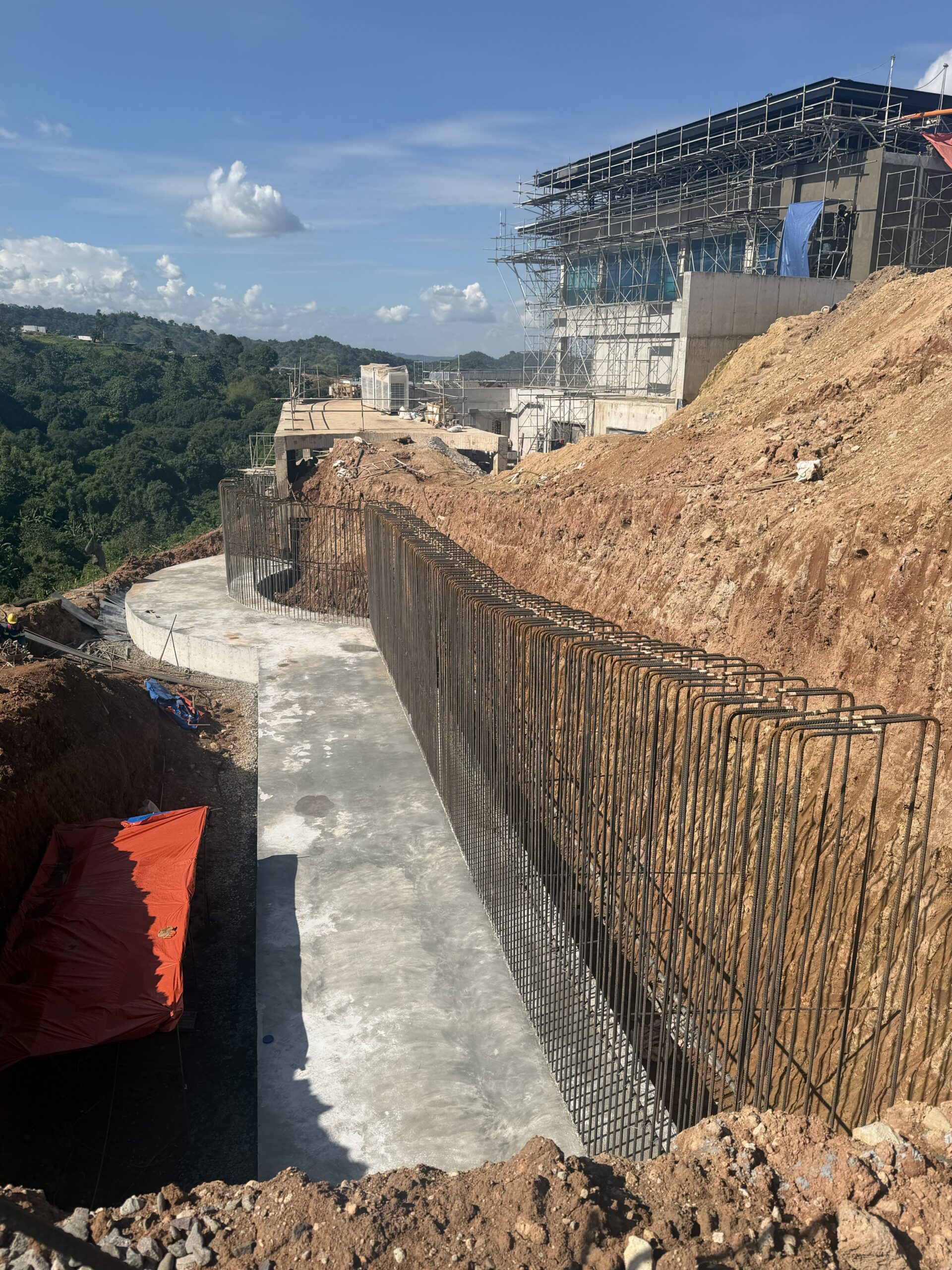 Clubhouse Retaining Wall