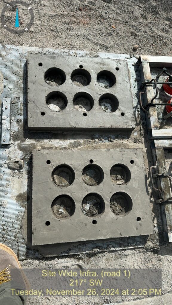 site wide infra. (road 1)