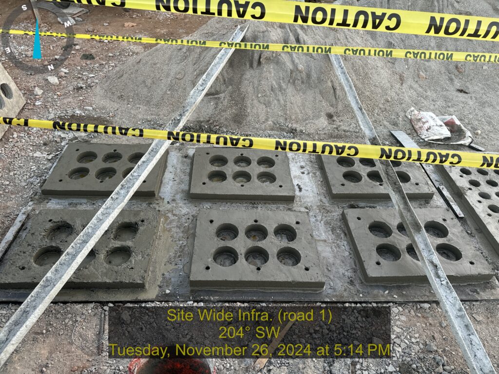 site wide infra. (road 1)