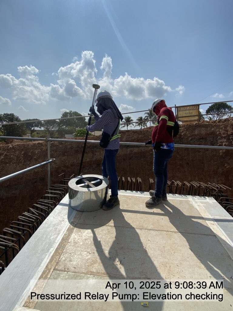 pressurized relay pump: elevation checking