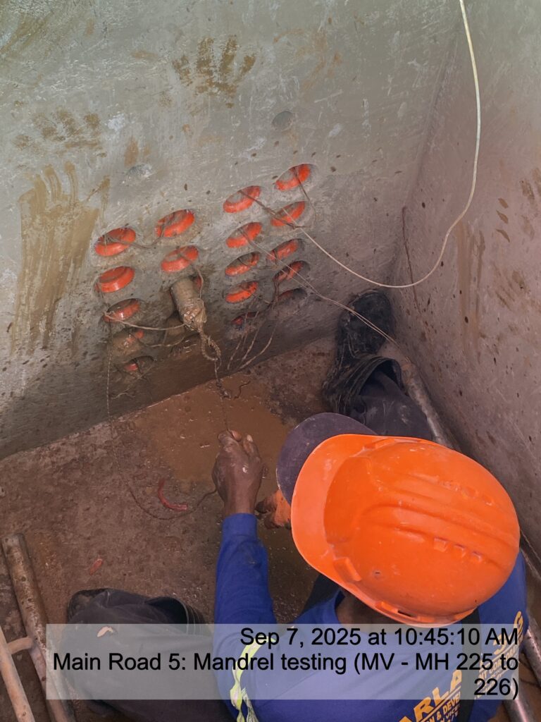 main road 5: mandrel testing (mv mh 225 to 226)