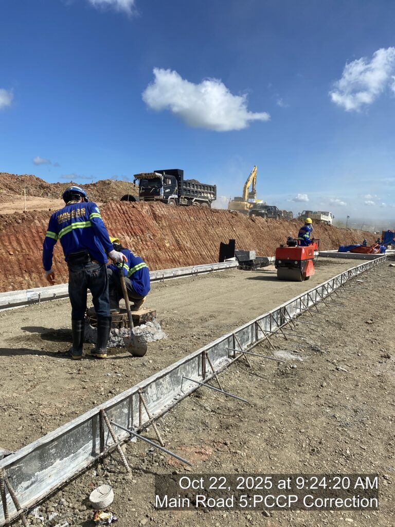 PCCP (Portland Cement Concrete Pavement) main road 5:pccp correction