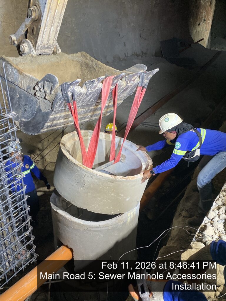 main road 5: sewer manhole accessories installation