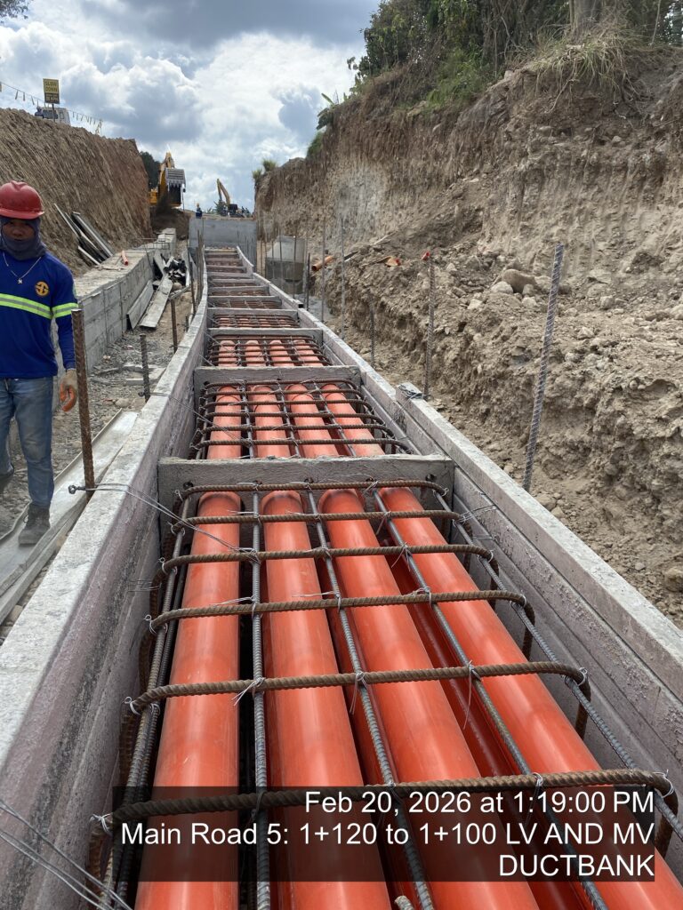 main road 5: 1+120 to 1+100 lv and mv ductbank